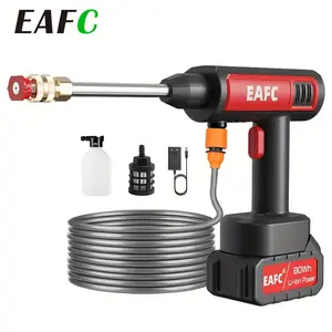 EAFC Wireless High Pressure Car Washer Sprayer Water Gun Foam Generator Cleaner Car Washing Machine for Home Floor Cleaning and Outdoor tool