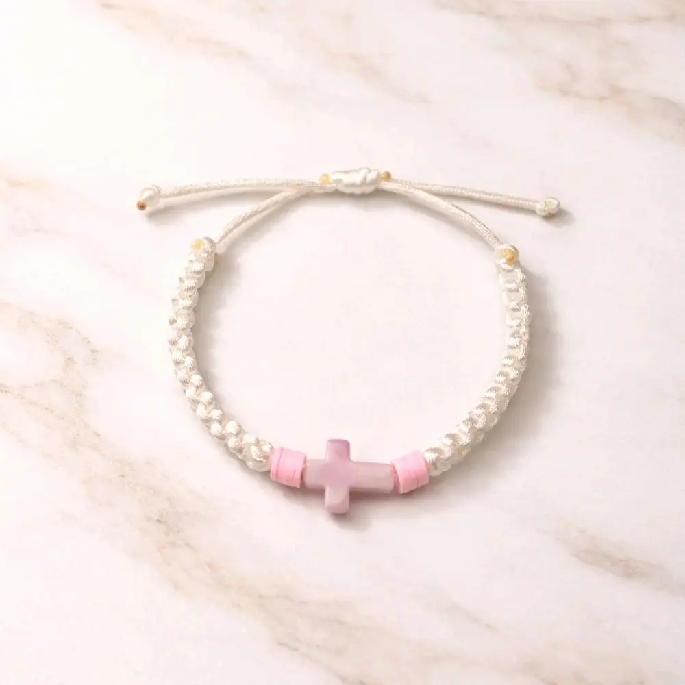 Pulsera Artesanal con Cruz – Fe y Estilo en un Solo Accesorio