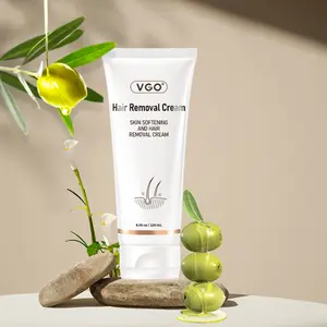 VGO Spring Glow Up Hair Removal Cream 120ml Gentle Non-Irritating Painless  for Women & Men Flawless Skin Softening No Residue Effective Hair Removal