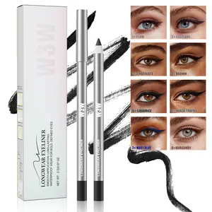 Smooth Waterproof Gel Eyeliner Pencil, Smudge Proof Long Wear Eye Liner for Precise Winged Eye Makeup, All Day Hold Eyeliner for Daily & Party Makeup