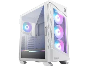 MSI MPG VELOX 100R White SPCC Steel / Laminated Tempered Glass ATX Mid Tower Computer Case