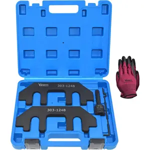 Camshaft Holding Tool Kit With Tension Tool, Timing Alignment Holder Tool For Ford 3.5L,3.7L 4V Engines, 3.5 EcoBoost, Replace 303-1248 303-1530 RT11, With Case And Gloves