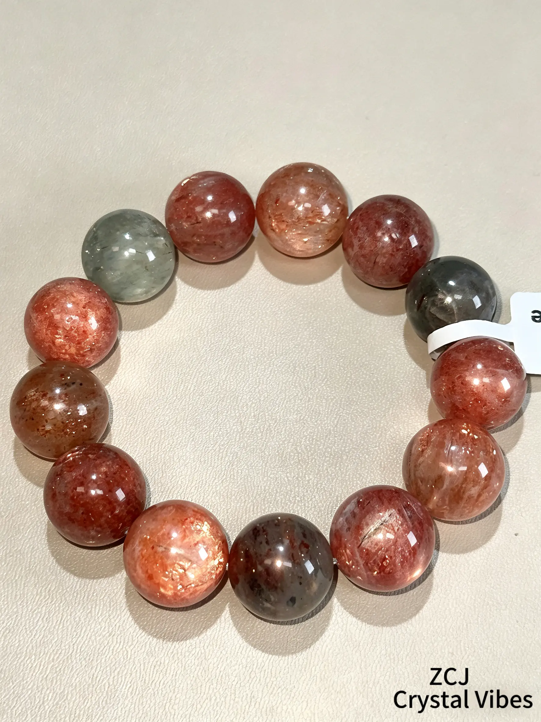 Arusha Crystals Bracelet, High-Grade Natural Gemstone with Unique Mixed Color Texture, Beaded Timeless Fashion Accessory for Daily Wear, Crystals Bracelets, Nature Crystal
