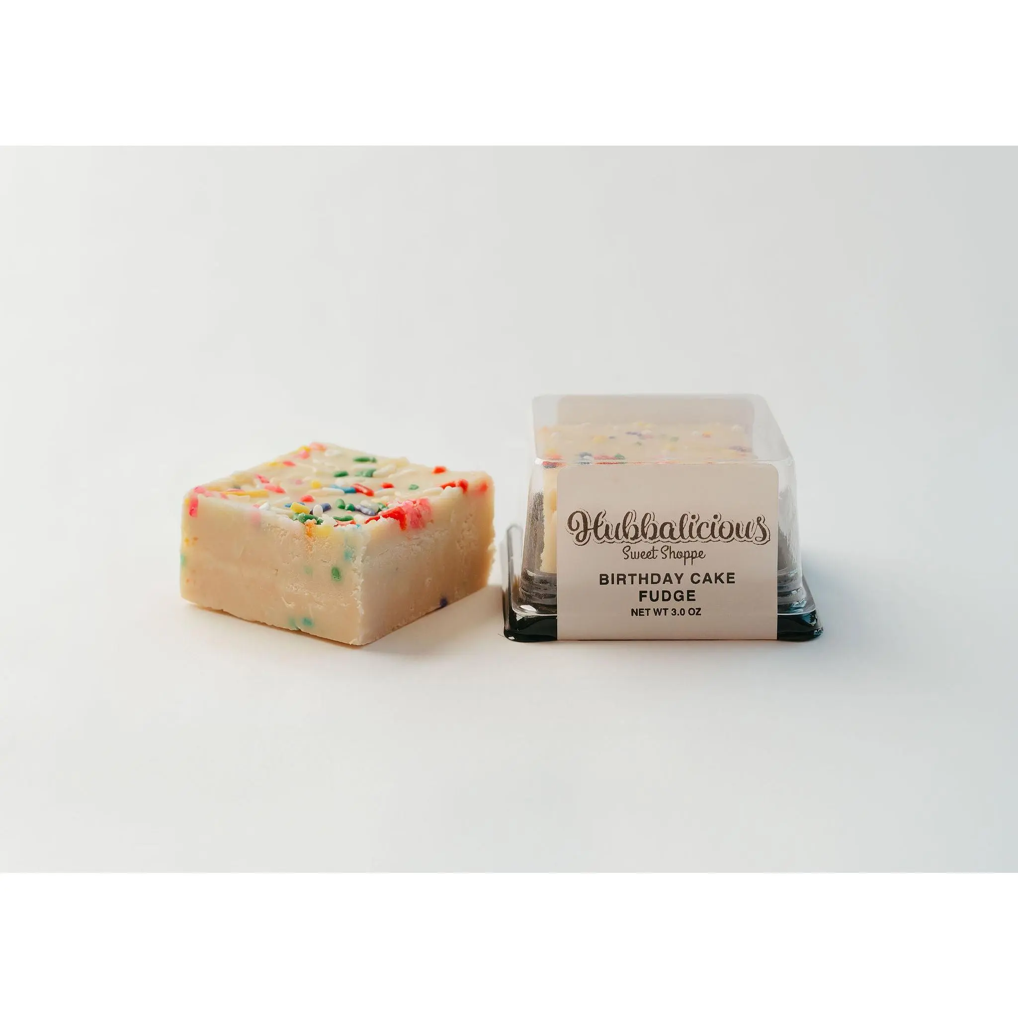 Birthday Cake Fudge Hubbalicious Sweet Shoppe Dessert - 3 oz Layered Fudge Treat