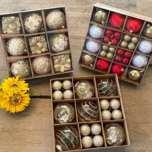 Premium Christmas Ornament Balls Set — 16/9/30/44 pcs | Red / Silver / Gold / Multicolor | Holiday Tree Decorations