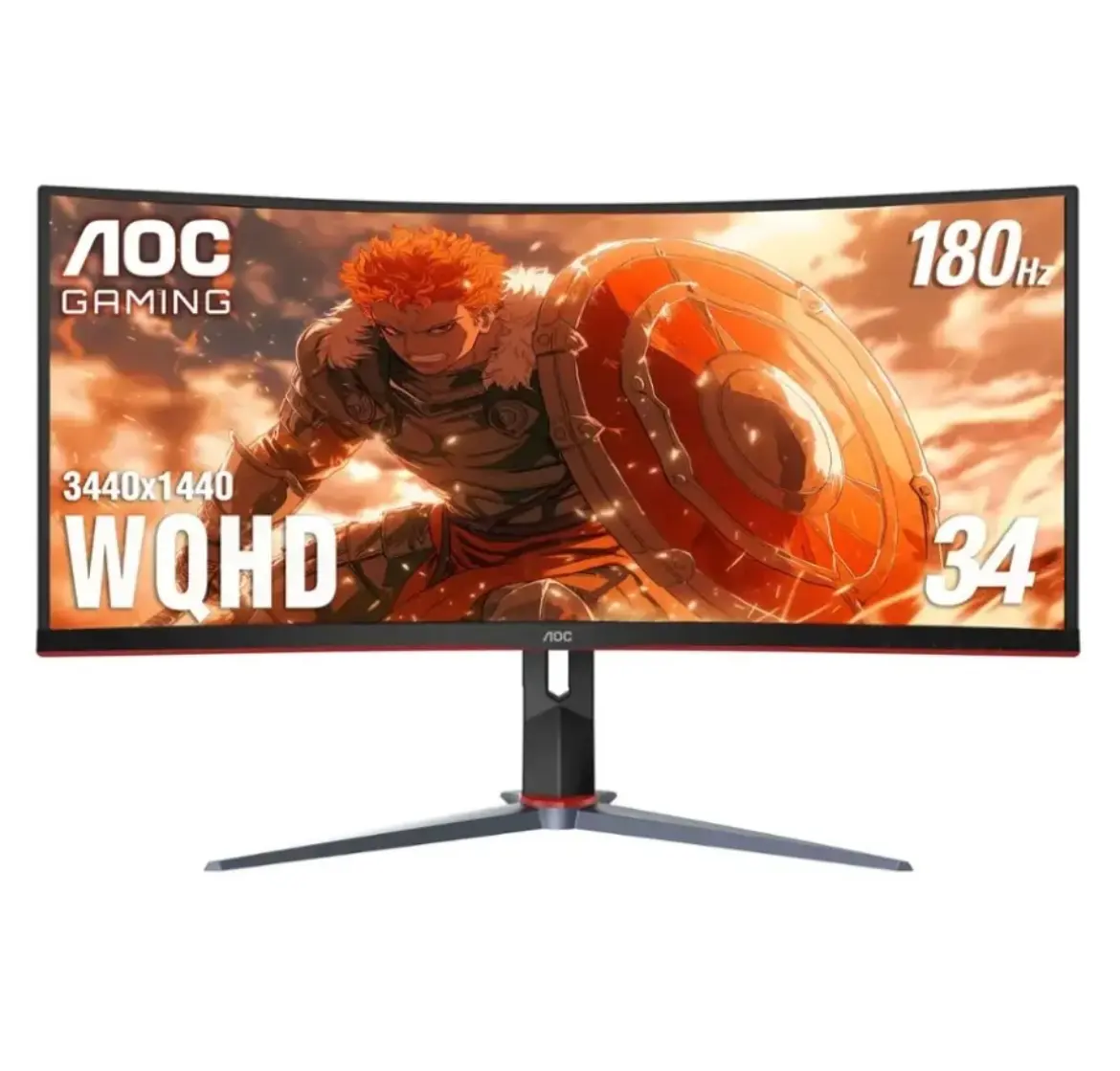 AOC CU34G2XP 34" UltraWide Curved Gamin Monitor WQHD (3440x1440) 180Hz HDR400