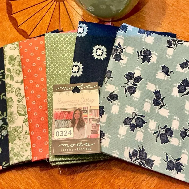 Moda Fabrics 6 fat quarters Rosmary Cottage