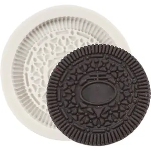 Cookie Chocolate Silicone Molds Cookie Fondant Candy Mold Biscuit Cake Molds for Cake Decoration Cupcake Topper Sugar Craft Polymer Clay Gum Paste