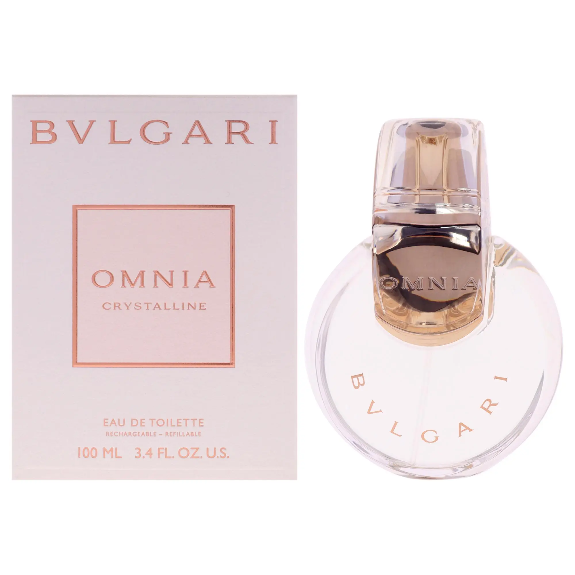 OMNIA CRYSTALLINE/BULGARI EDT SPRAY 3.4 OZ (100 ML) (W)