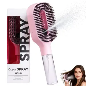 2026 new spray comb - double teeth design for scalp massage, styling comb, anti-static, can be equipped with water or essential oil for hair care, salon hairdressing tools, Suitable for curly/straight hair, holiday gift, Anti static hairbrush