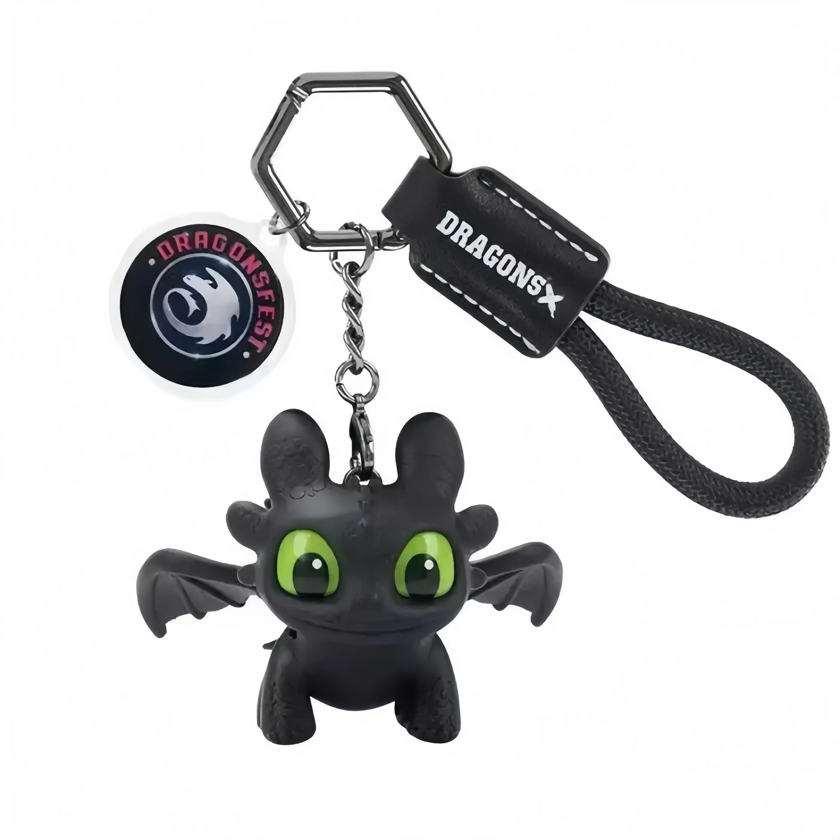 Toothless Dragon Keychain, Unisex Doll Accessory with Compact Sensory Fish Tube, Gifts for Boyfriend, Toothless Car Accessories, Festive Home Decor, DragonFest Party Favor