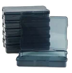 Artist Concepts Craft Storage Containers Art Supplies Stackable Storage Bins, Black, 6 Pack