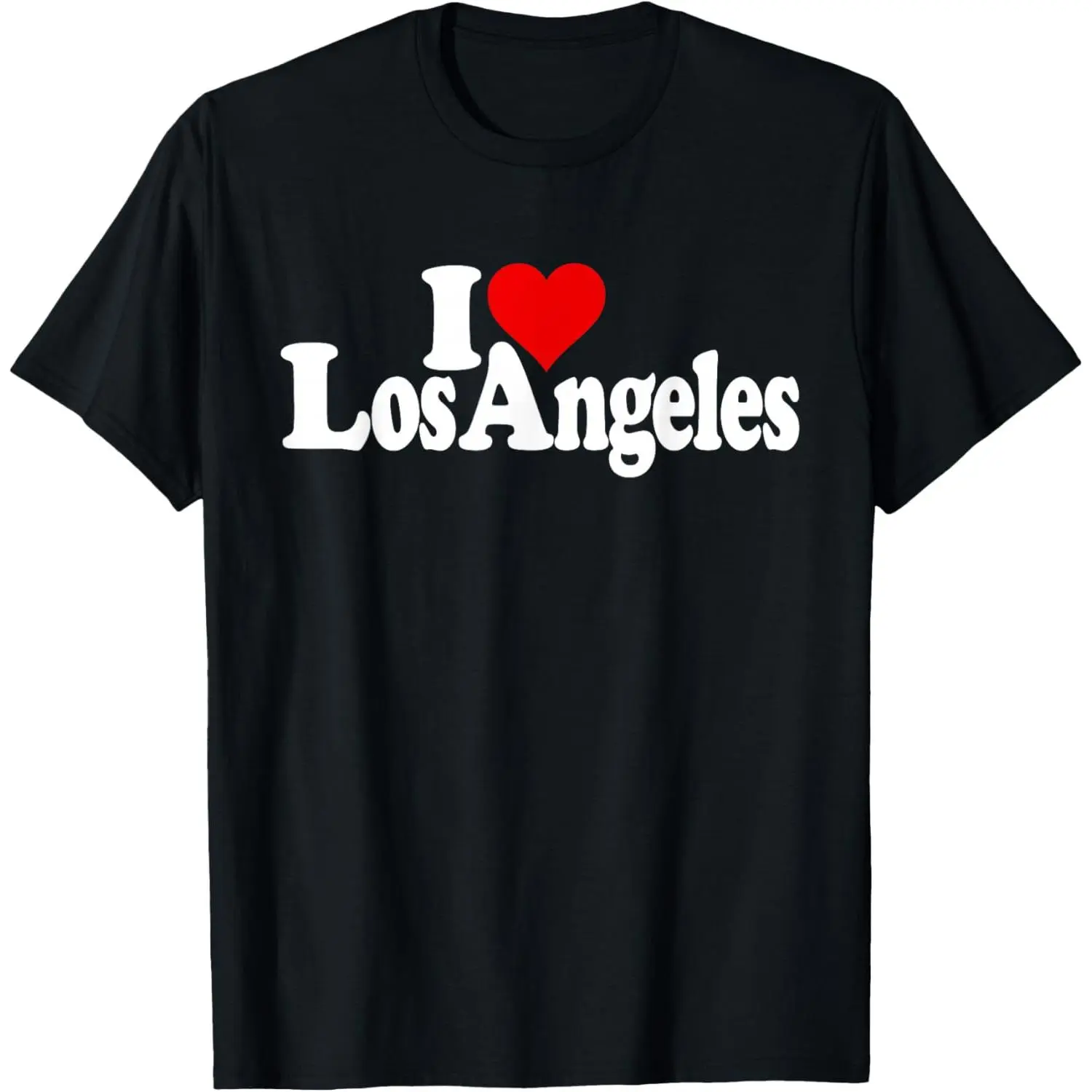 I LOVE HEART LOS ANGELES LA T-Shirt Pure Cotton Graphic Tees Menswear Top: Gifts for Men & Women