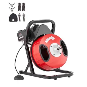 Garvee Drain Cleaner Machine  1/2 Inch  75FT Sewer Snake Cleaning Machine