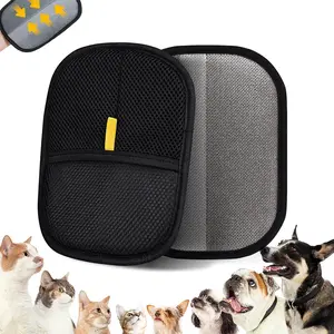 1 Pack Pet Hair Removal Glove for Dogs & Cats, Newly Upgraded Reusable Electrostatic Pet Hair Gloves, Pet Hair Remover Tool for Clothing, Couch, Carpet, Car Seat