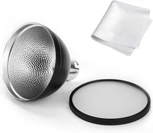 Godox AD-S2 Standard Reflector with Soft Diffuser for Godox AD200Pro II AD200 Pro AD200 AD180 AD360 AD360II Flashes