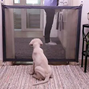 Safe Pet Barrier Magic Gate Dog Isolation Net Portable Foldable Animal Fence, Puppy Exercise Pen, Puppy Playpen, Diverse Sizes & Colors Available, Ideal for Indoor/outdoor Use