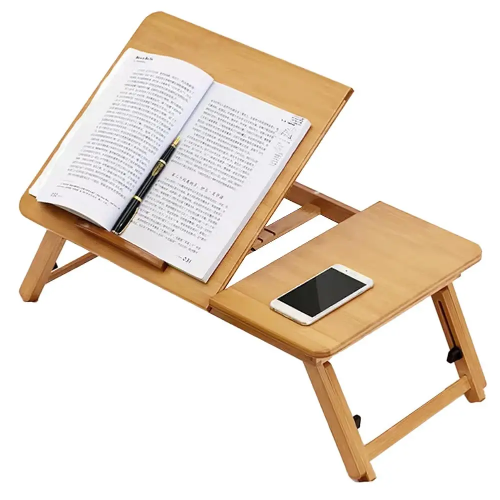 Garvee Adjustable Height Bamboo Breakfast Tray