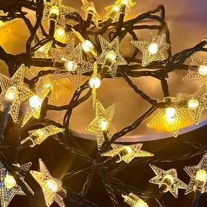 10M 100 LED Star Fairy String Lights - Plug-in Waterproof Garland Lamp for Christmas, Wedding, Camping, Indoor/Outdoor Party & Room Decoration | Atmosphere String Lights