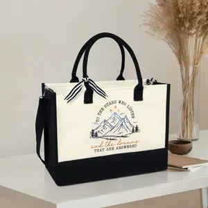 Night Court Tote Bag - Fantasy Book Reader Gift, To The Stars Who Listen And The Dreams That Are Answered Bag, Book Lover Gift, Bookish Gift VTM470NTH