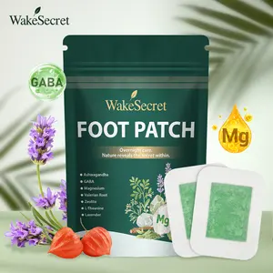 WakeSecret Foot Patch Natural Promote Relaxation, De-Stress & Sleep Support | Overnight Herbal Foot Detox Patch with Gentle Warming Care to Soothe, Refresh & Rebalance Feet – Ashwagandha, Lavender, Magnesium, GABA, Valerian Root