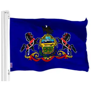Pennsylvania State Flag 150D Printed Polyester 3x5 Ft