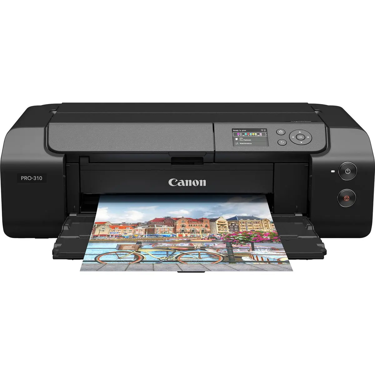 Canon imagePROGRAF PRO-310 13" Professional Wireless Inkjet Photo Printer, Bundle with Lucia PRO II PFI-5100 10-Color Pigment Ink Pack, 50x LU-101 13x19" Pro Luster Photo Paper
