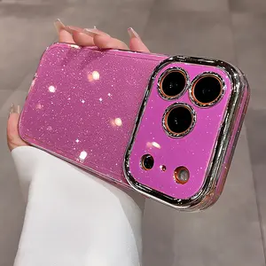 New High-Value Fine Glitter Anti-Drop Phone Case for iPhone 17 Pro Max/16/15/14/13/12 Instant Upgrade with Vibrant Sparkle Starry - Flash star