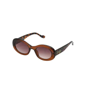 Iconic Vintage Oval Sunglasses in Brown & Tortoise
