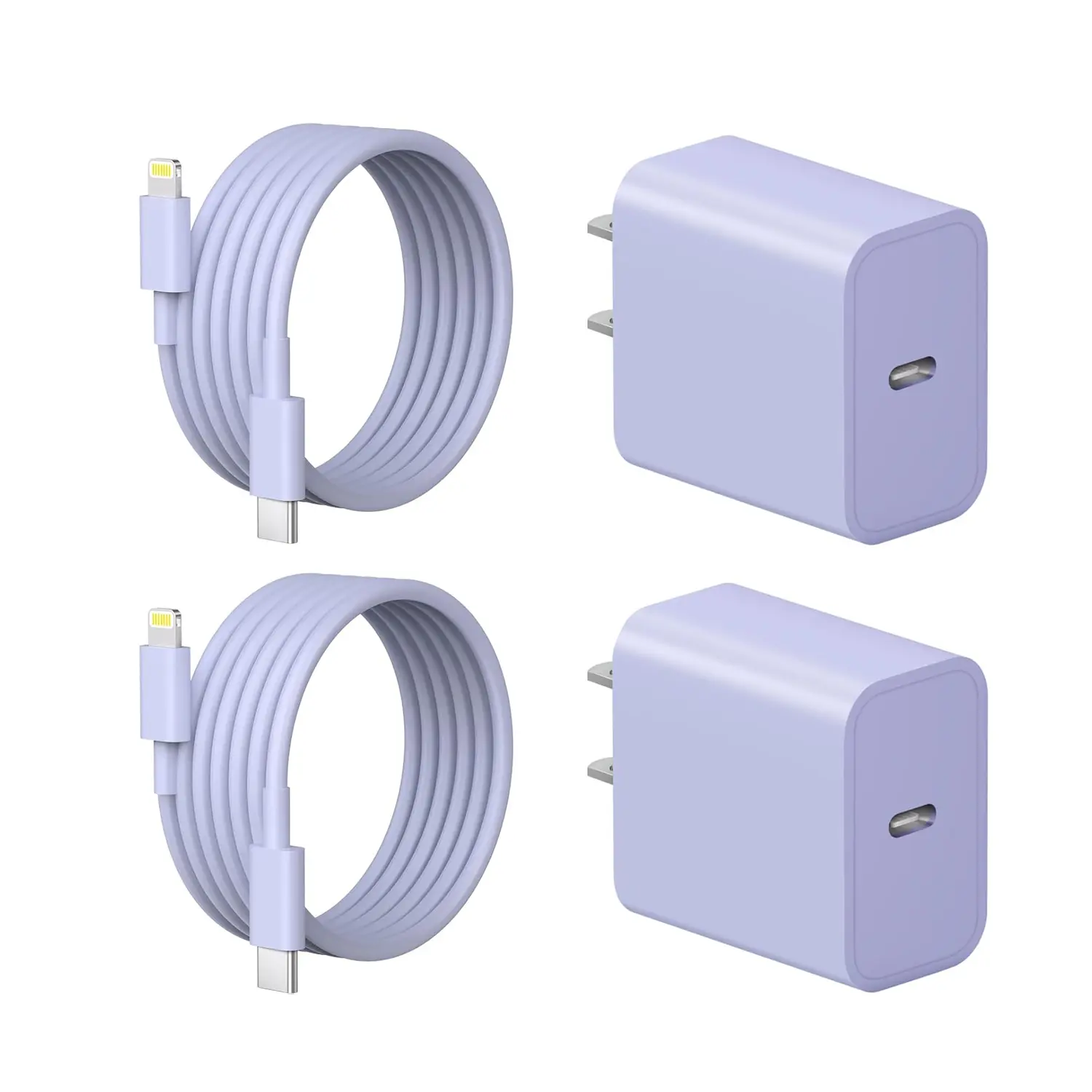 JOZASHON [MFi Certified] 20W Type C Fast Charging Block with 6FT USB C to Lightning Cable Compatible for iPhone 14/13/12/11 Pro Max/Xs Max/XR/X,iPad Purple for Electronic Smartphone and Cellphone