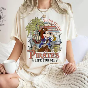 Retro Pirates of Caribbean Shirt, Pirates Family Shirts, Cruise Shirt, Mouse and Friends