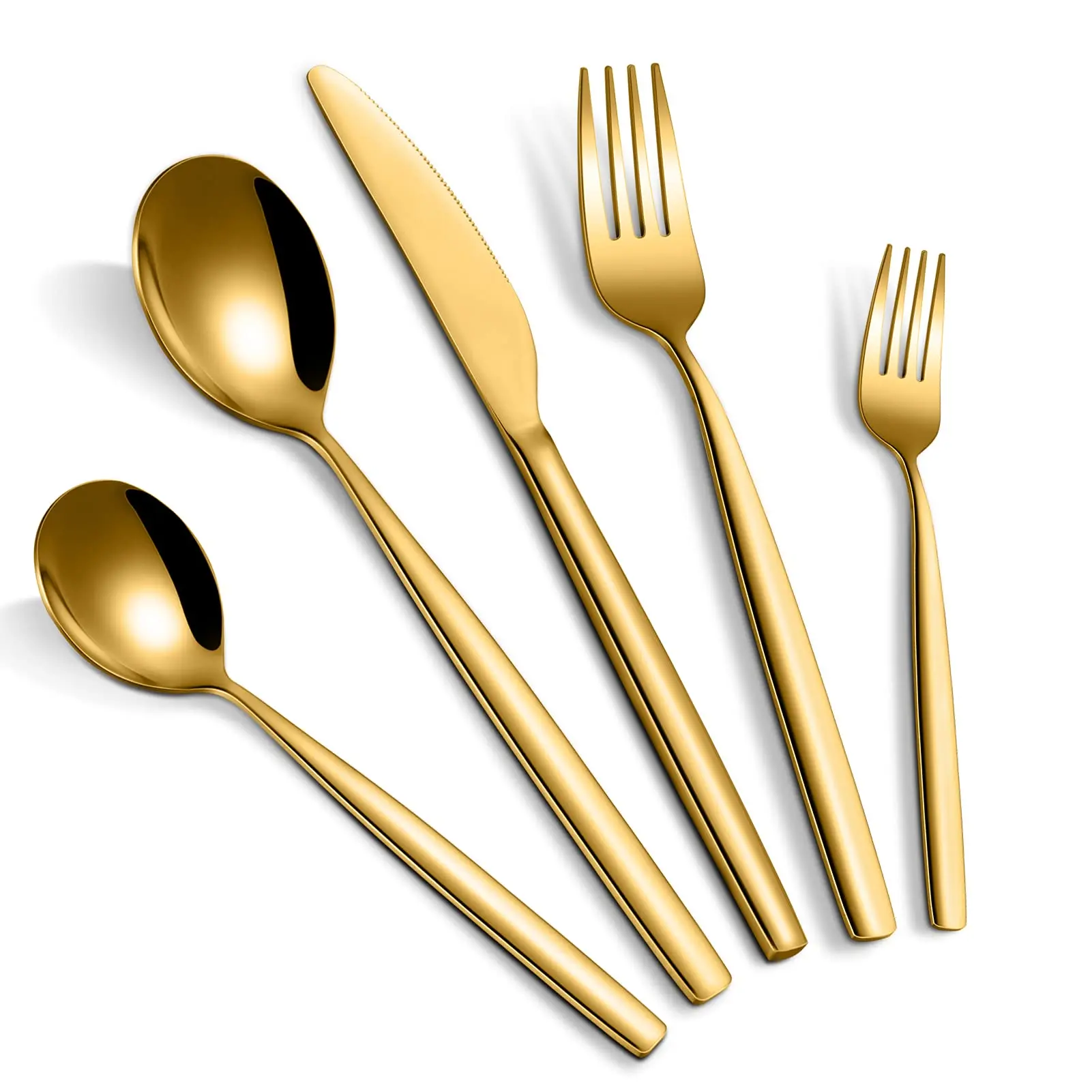 Garvee 30-Piece Matte Stainless Steel Flatware Set for 6, Silverware Utensil Set with Steak Knives, Forks & Spoons, Dishwasher Safe Cutlery for Home & Restaurant Use