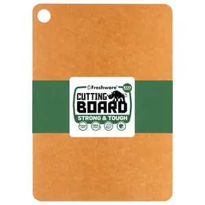 Freshware Wood Cutting Board for Kitchen, Dishwasher Safe, X Large, 18" x 13", Natural Slate