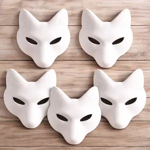 Fox Therian Mask: DIY Costume Mask with Elastic Straps