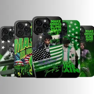 YoungBoy NBA Rapper Phone Case – Hiphop Streetwear Aesthetic Portrait Matte Tough Cover Compatible with iPhone & Samsung