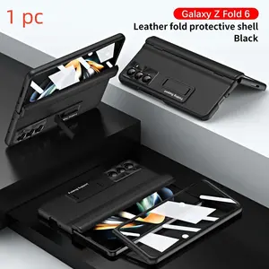 Samsung Galaxy Z Fold 7 Protective Case with a Screen Protector, Tempered Glass Cover for Z Fold 6/5, Full Coverage Anti-Drop Design