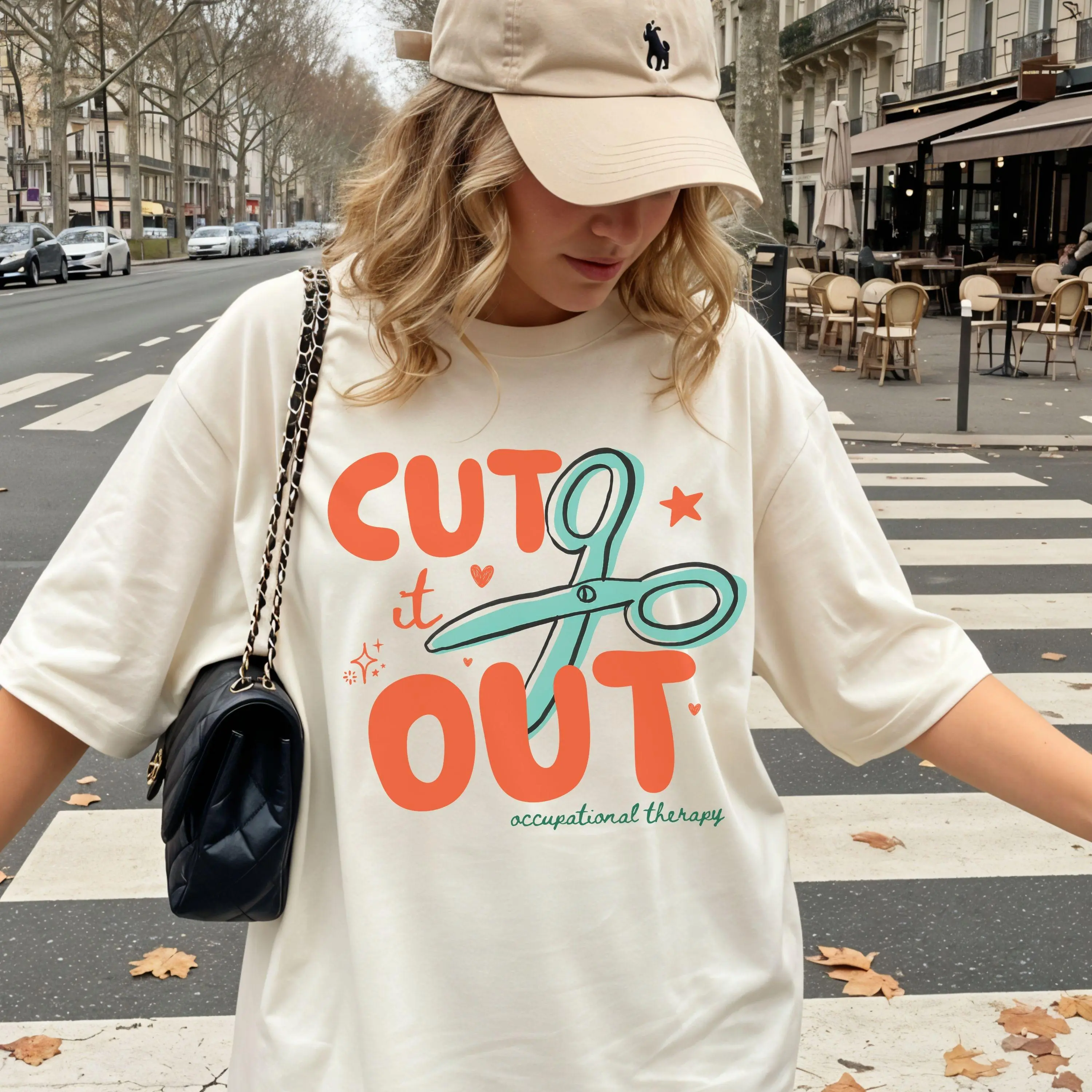 Comfort Colors Occupational Therapy T-Shirt, Cut It Out OT Graphic Tee, Occupational Therapist Gift, OTA COTA Shirt, Pediatric Therapy T-Shirt