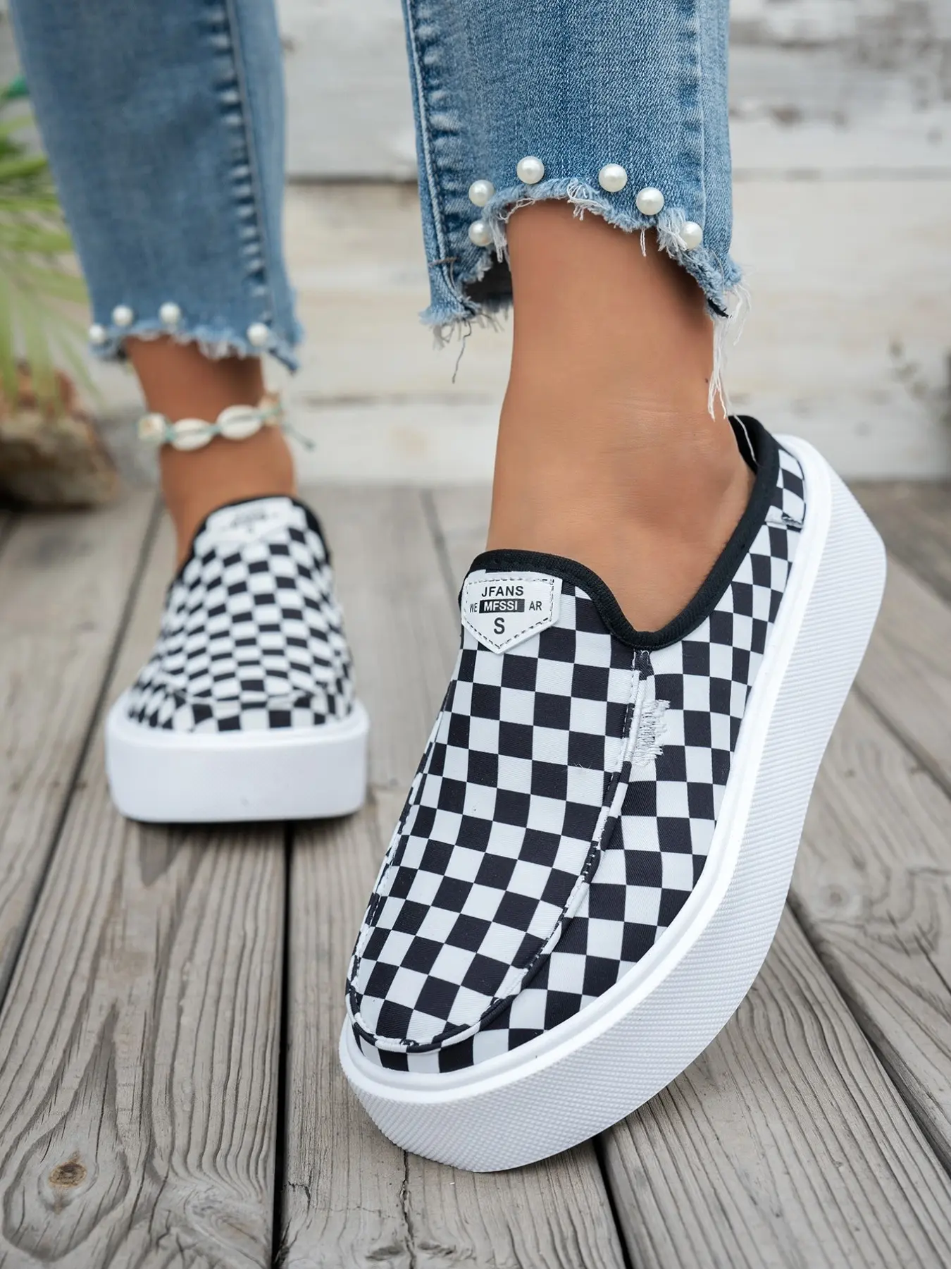 2026 Women’s New Collection: Black, Grey, Leopard Print, Colorful, Cream, Black and White, Multi-colored – Thick-soled Mules, Comfortable, Slouchy, Semi-slippers, Perfect for Daily Use, One-foot-strap design, Suitable for School/Vacation, Men’s and Women’