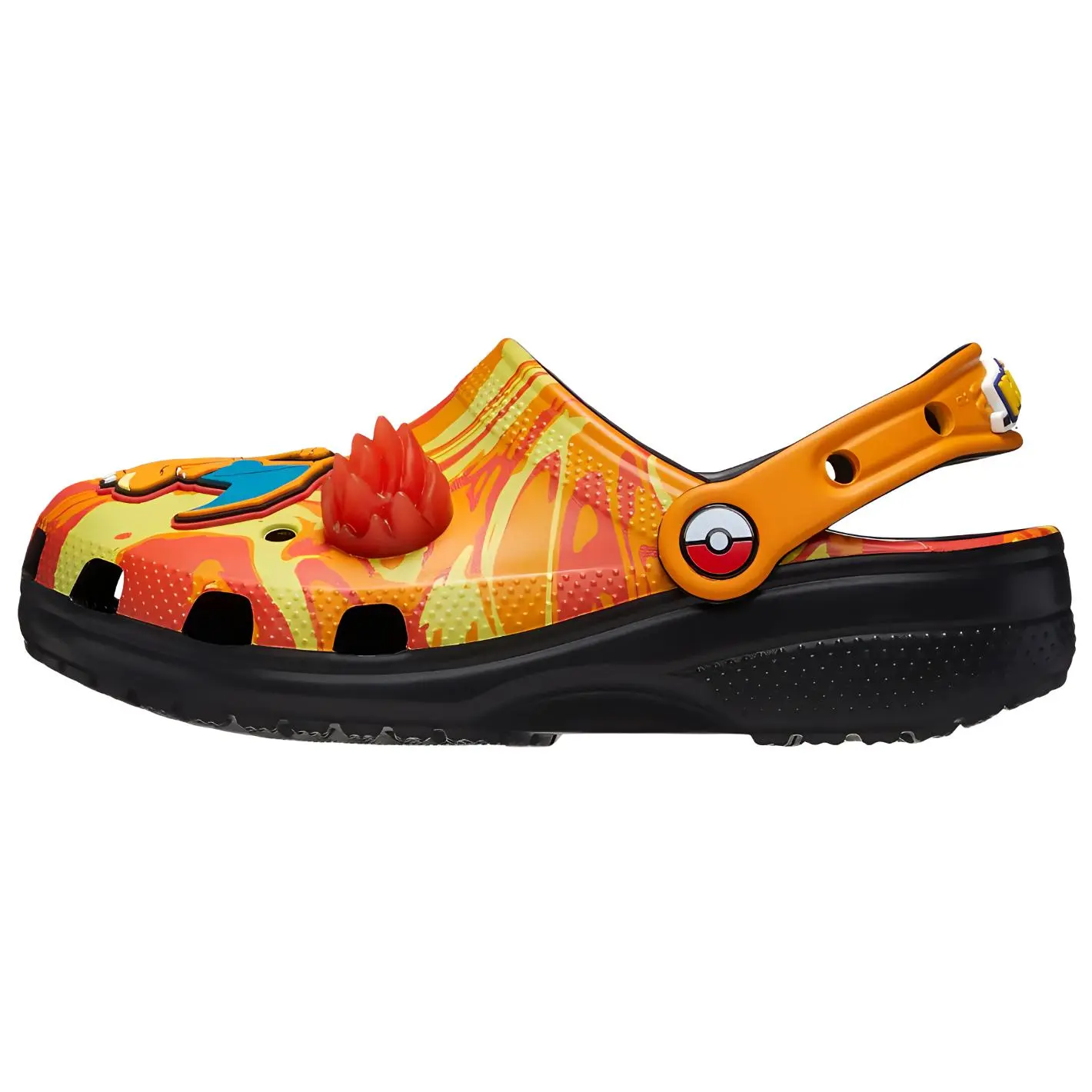 Pokémon x Classic Clog 'Charizard' Comfy Casual Sports Footwear, Stylish Sneaker Shoe, Slipper, Fire, M6/W8, M4/W6, M5/W7