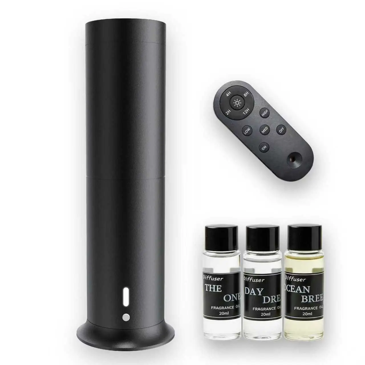 Fragrance Diffuser Set, Cordless & Rechargeable Luxury Hotel-Inspired Kit with 3 Bottles of Aromatic Scents (20mL), Cold-Air Tech for Home & Office Room Refreshing, Covers 1000 sq ft, Scented Home Fragrance, Office Decor, Three Bottles, Cooling