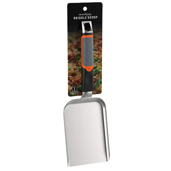 Blackstone 15” Stainless Steel Griddle Scoop with Flat Base, 1-Piece