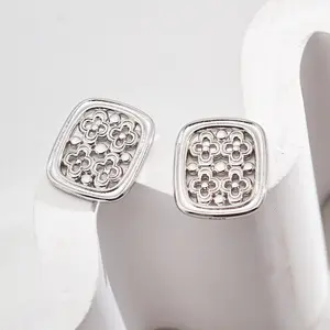 Kola_Liu_Bijoux Chinese style sterling silver earring