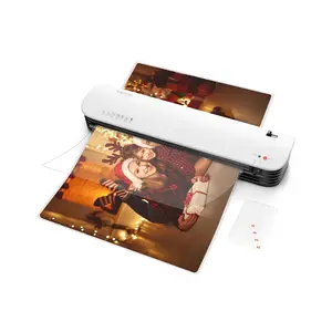 VEVOR Laminator Machine, Thermal Laminator for Max A3 Paper Size, 2-3 min Quick Warm Portable Laminator, 3-5 mil Thickness, Ideal for Home, Office, Business, or School Supplies, White+ Black