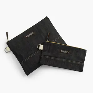 Neelum Zipper Pouch - Denim