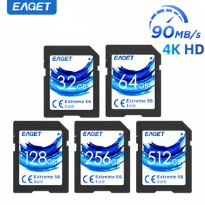 EAGET SD Memory Card, Class 10 U3 UHS-I Available in 256GB/512GB, TF SDHC Card For Camera,Smartphone,Tablet,Laptop,Computer, Boyfriend Gift