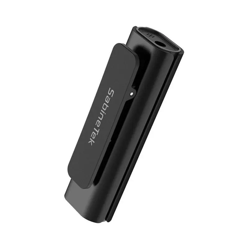 Sabinetek S620BK SmartMike Lite Compact Wireless Bluetooth Microphone - Black, Android-Compatible, Distinct Audio, Stable Connection, Noise Reduction