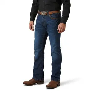 Classic Western Denim Jeans for Men, Durable and Comfortable Traditional Style Casual Pants for Everyday Wear