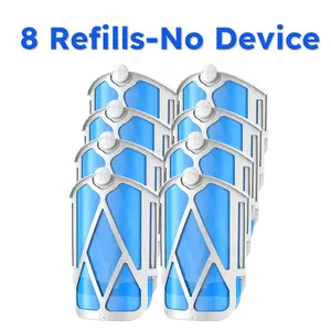 8-Pack Flying Insect Trap Refill Cartridges, Compatible with M364, M364A & Max Series Indoor Traps, Long-Lasting Attractant with Super Sticky Glue Pads, Effectively Catches Gnats and Fruit Flies, Bulk Value Pack with High Cost Performance