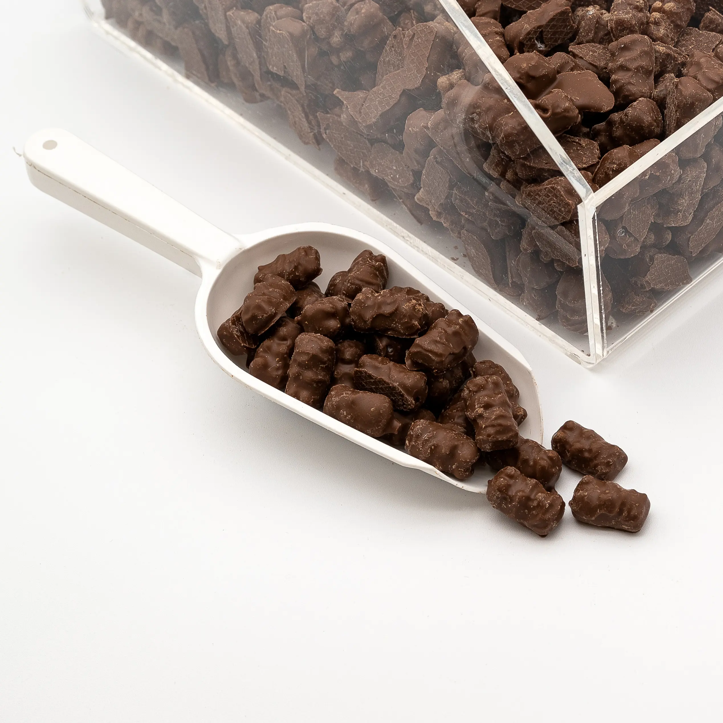 Dark Chocolate Covered Gummy Bears - Sweet and Soft Gummy Candy Covered in Rich Dark Chocolate - 4 oz & 8 oz & 1 lb Chocolate Bag Snack Bonbon