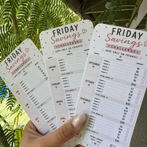 Friday's Savings Challenge - Track Your Savings with Monthly Budget Tracker
